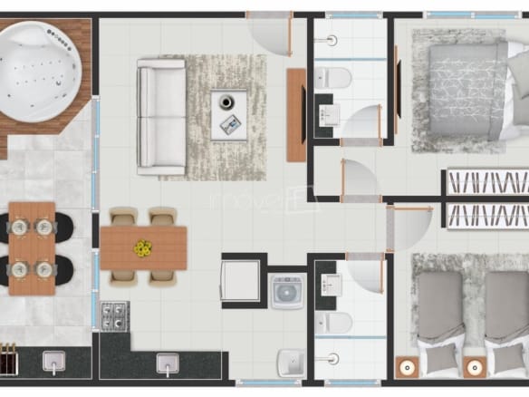 Casa de Condomínio para Venda com 2 quartos, em MARESIAS com 84m²