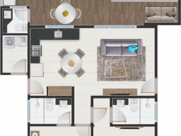 Casa de Condomínio para Venda com 2 quartos, em MARESIAS com 84m²
