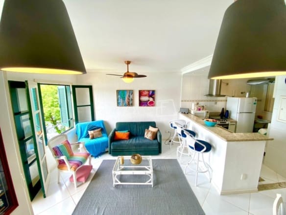 Apartamento no Condomínio Costa Verde Tabatinga, As Gaivotas com 1 quarto, na Praia de Tabatinga com 61m²