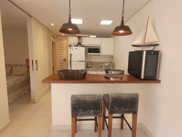 Apartamento no Condomínio Costa Verde Tabatinga, Setor Praça I com 1 quarto, na Praia de Tabatinga com 55,45m²