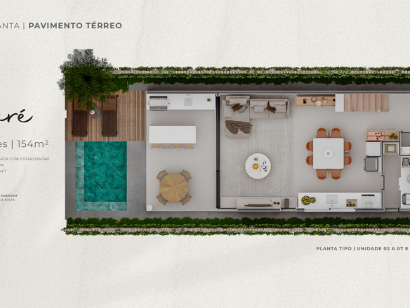 Um Verdadeiro refugio no Litoral, Villagio Tabatinga com 154 m²