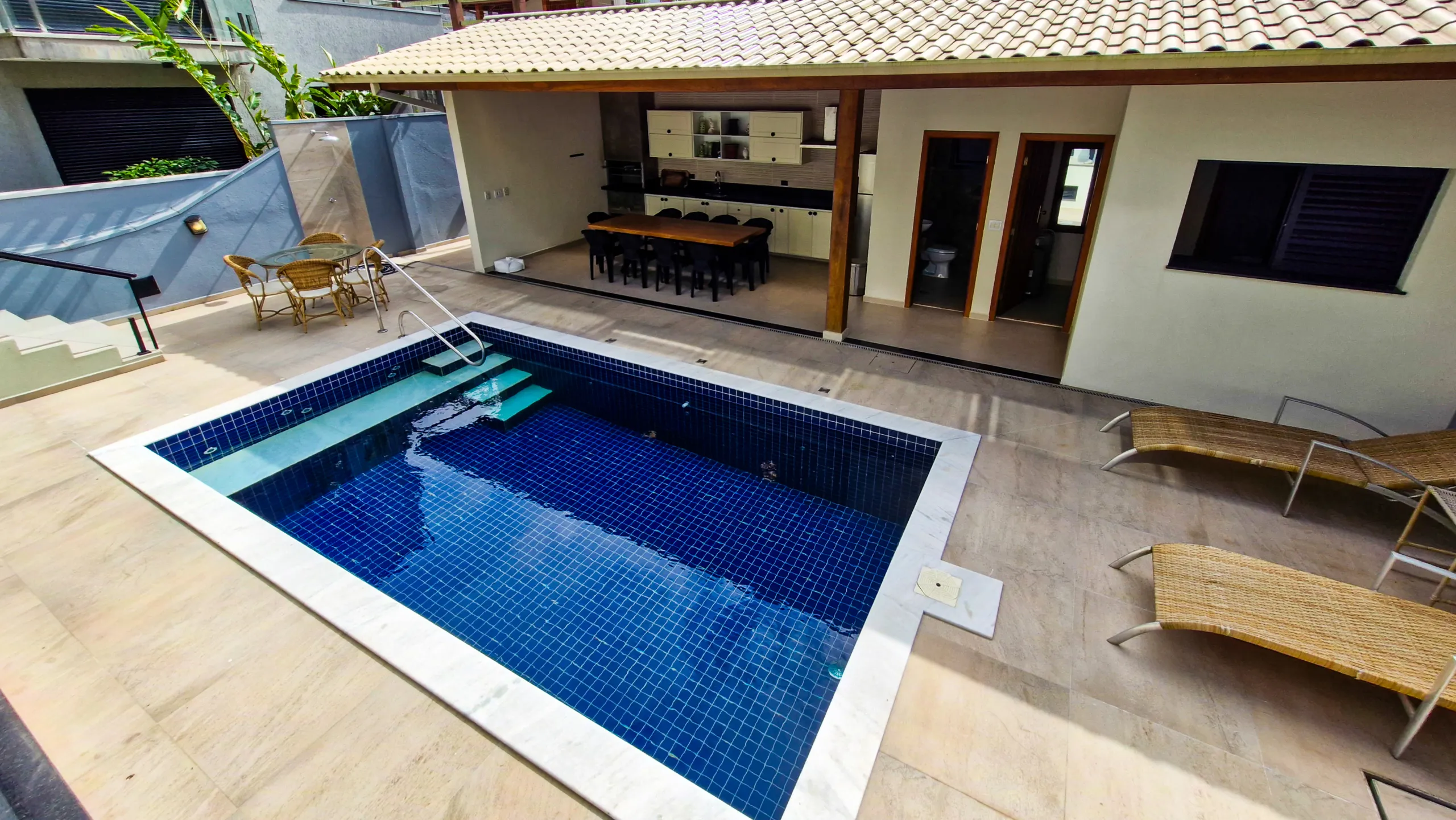  Piscina e churrasqueira Espaço gourmet completo Condomínio Salga Ubatuba 