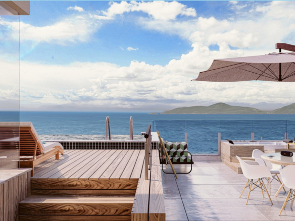 Cobertura Duplex Frente Mar na Martim de Sá com Vista Privilegiada para Ilhabela