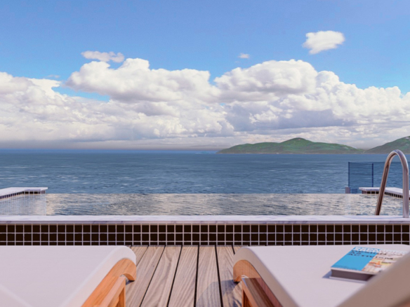 Cobertura Duplex Frente Mar na Martim de Sá com Vista Privilegiada para Ilhabela