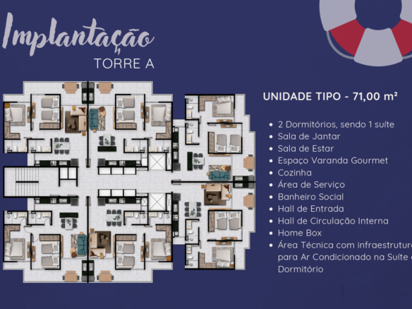 Apartamento 2 Dormitórios em Condomínio com Lazer Completo no Massaguaçu