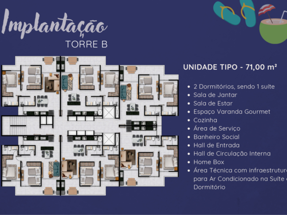 Apartamento 2 Dormitórios em Condomínio com Lazer Completo no Massaguaçu