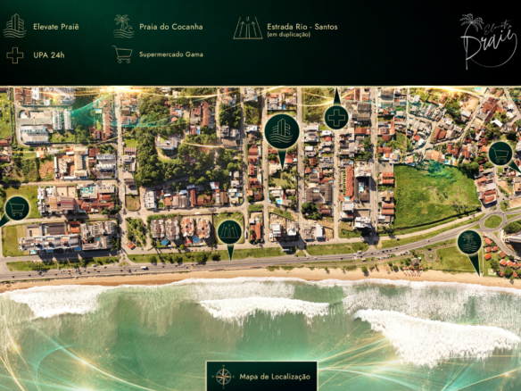 Apartamentos modernos com lazer completo e vista privilegiada a venda | Lançamento | Praia de Massaguaçu