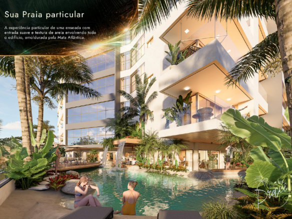 Apartamentos modernos com lazer completo e vista privilegiada a venda | Lançamento | Praia de Massaguaçu