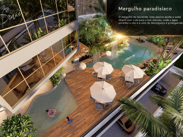 Apartamentos modernos com lazer completo e vista privilegiada a venda | Lançamento | Praia de Massaguaçu