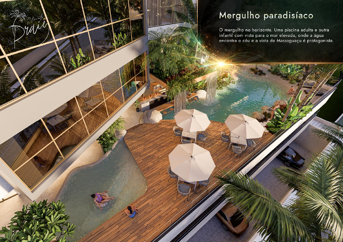 Apartamentos modernos com lazer completo e vista privilegiada a venda | Lançamento | Praia de Massaguaçu