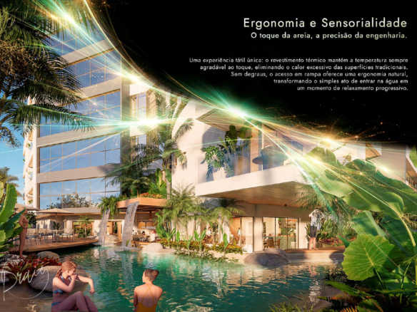 Apartamentos modernos com lazer completo e vista privilegiada a venda | Lançamento | Praia de Massaguaçu