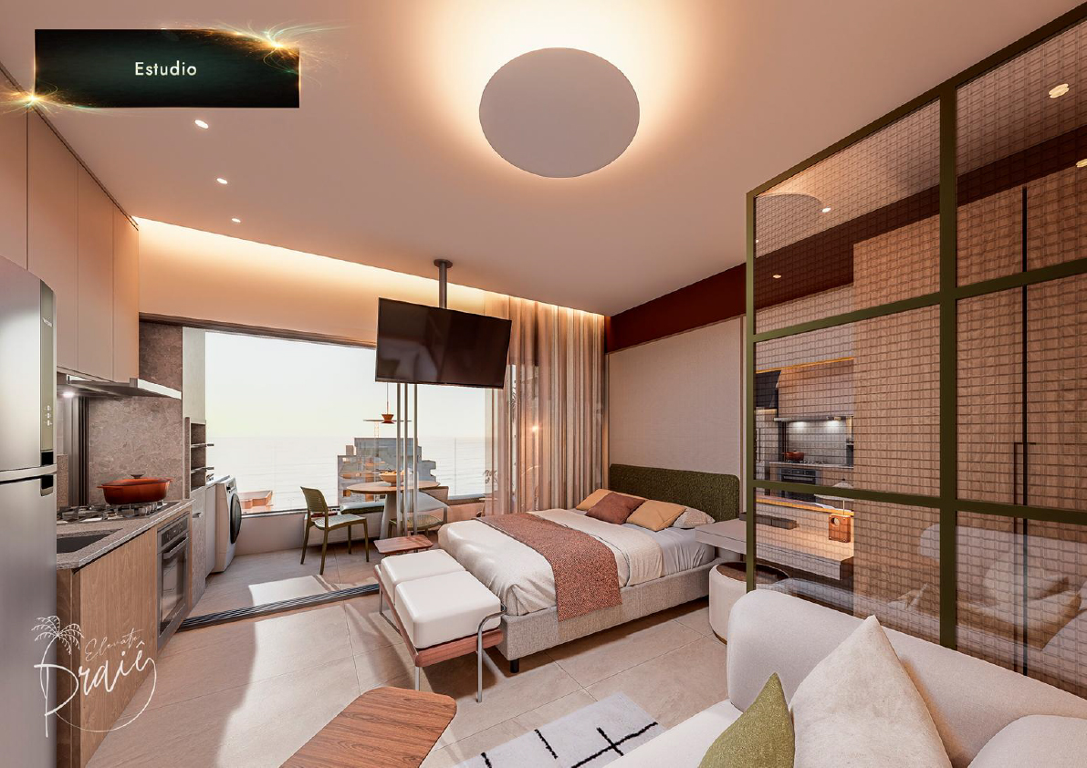 Apartamentos modernos com lazer completo e vista privilegiada a venda | Lançamento | Praia de Massaguaçu