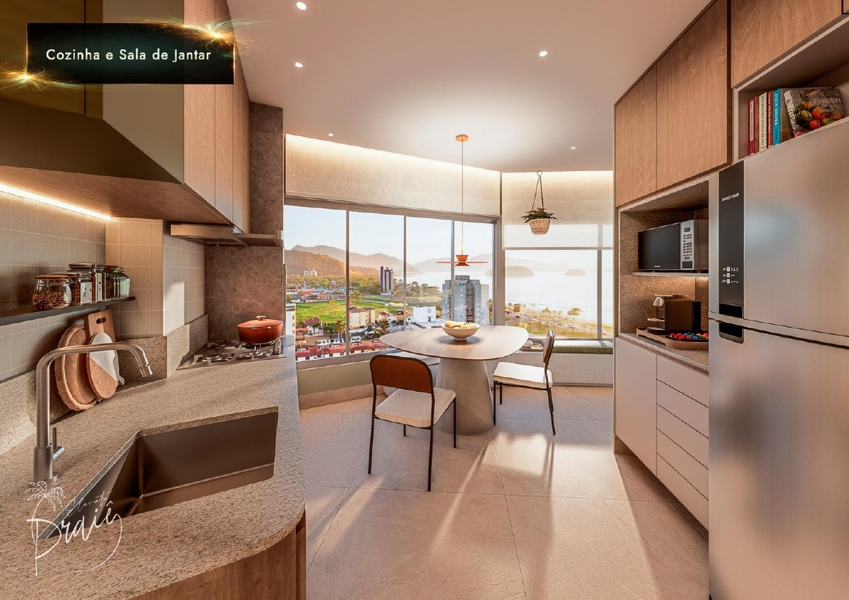 Apartamentos modernos com lazer completo e vista privilegiada a venda | Lançamento | Praia de Massaguaçu