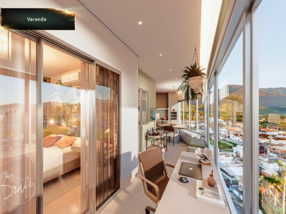 Apartamentos modernos com lazer completo e vista privilegiada a venda | Lançamento | Praia de Massaguaçu