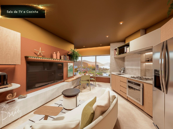 Apartamentos modernos com lazer completo e vista privilegiada a venda | Lançamento | Praia de Massaguaçu