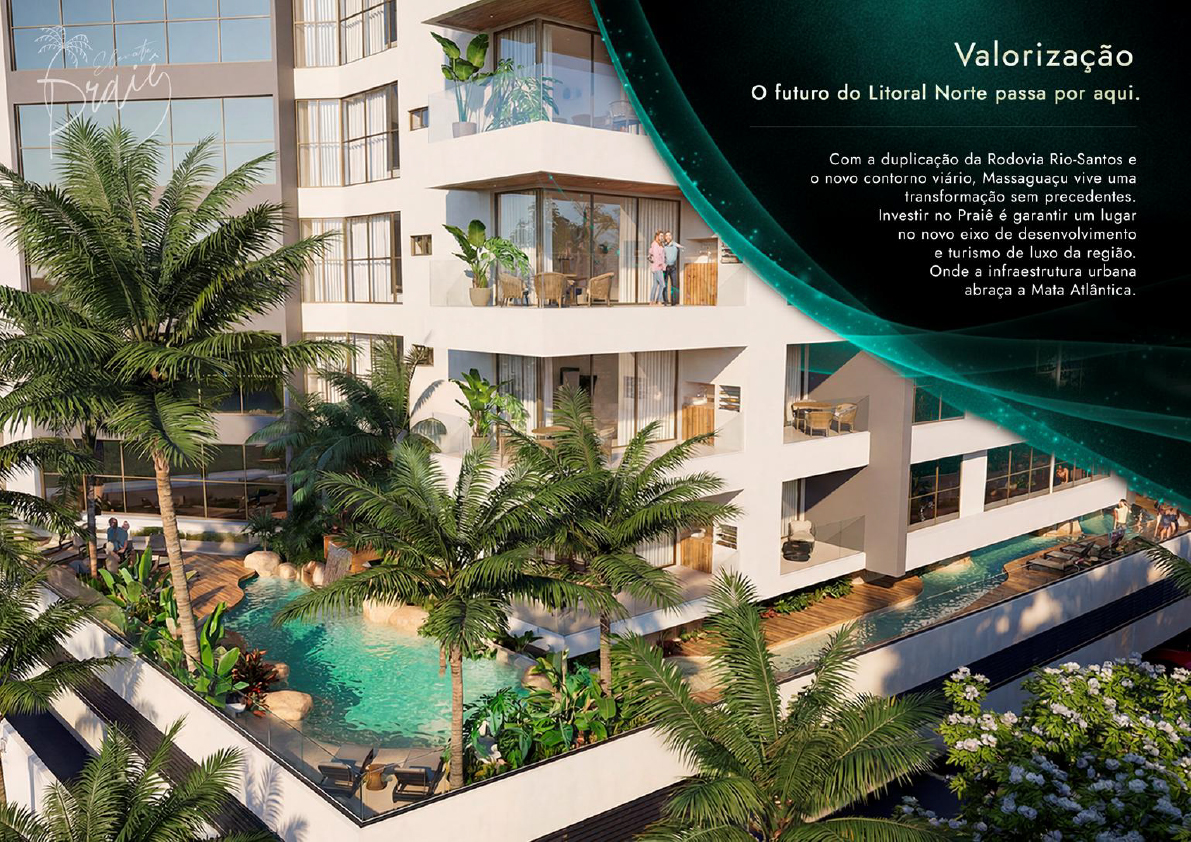 Apartamentos modernos com lazer completo e vista privilegiada a venda | Lançamento | Praia de Massaguaçu