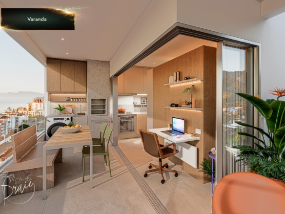 Apartamentos modernos com lazer completo e vista privilegiada a venda | Lançamento | Praia de Massaguaçu