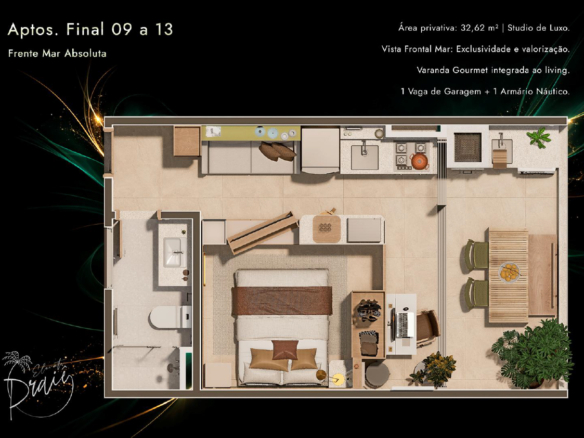 Apartamentos modernos com lazer completo e vista privilegiada a venda | Lançamento | Praia de Massaguaçu