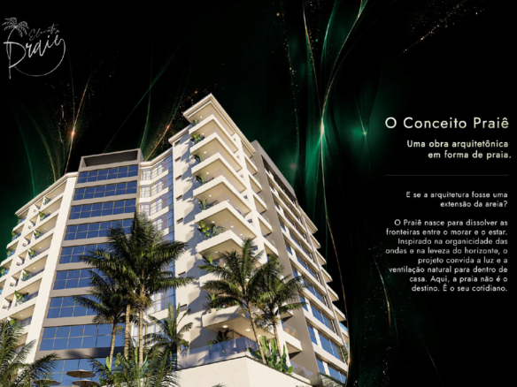 Apartamentos modernos com lazer completo e vista privilegiada a venda | Lançamento | Praia de Massaguaçu