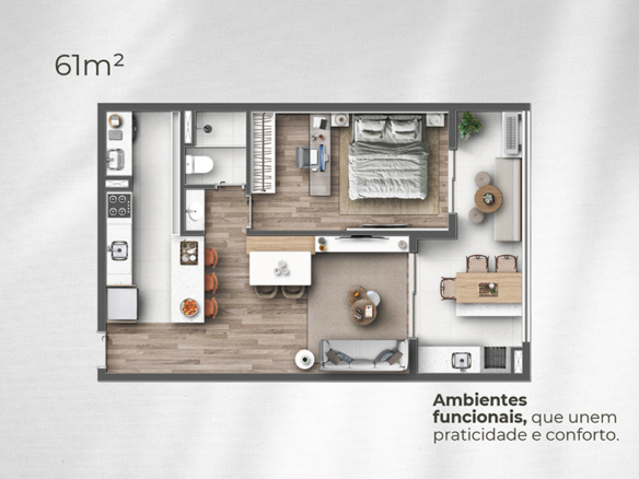 Apartamentos a venda com Vista para o Mar e Rooftop Resort | Praia da Tabatinga