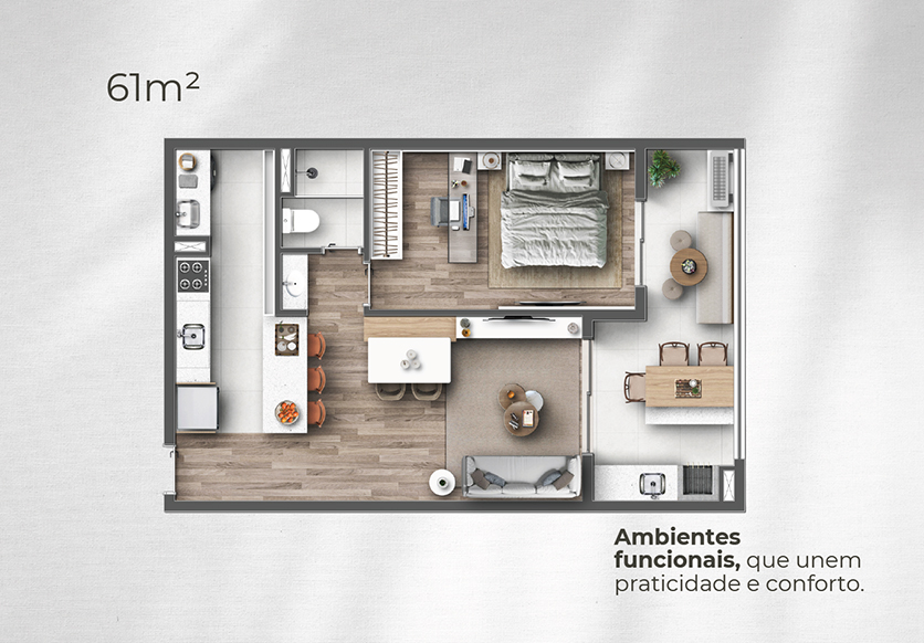 Apartamentos a venda com Vista para o Mar e Rooftop Resort | Praia da Tabatinga