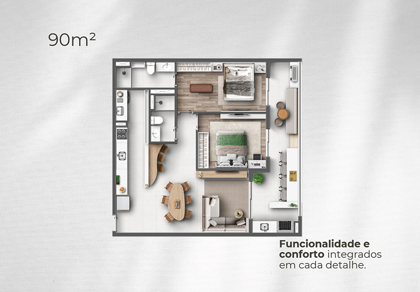Apartamentos a venda com Vista para o Mar e Rooftop Resort | Praia da Tabatinga