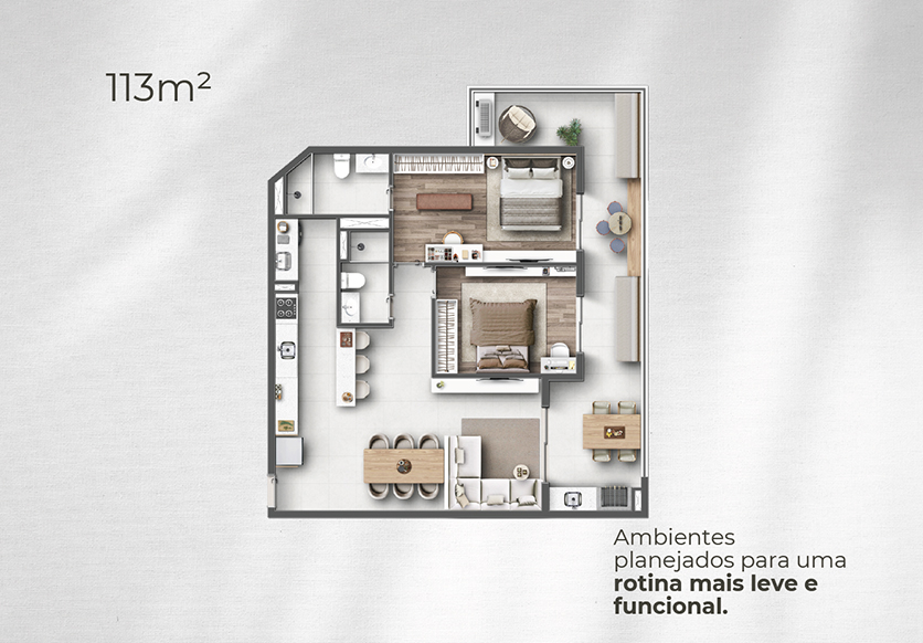 Apartamentos a venda com Vista para o Mar e Rooftop Resort | Praia da Tabatinga