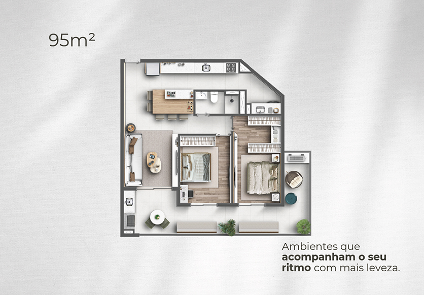 Apartamentos a venda com Vista para o Mar e Rooftop Resort | Praia da Tabatinga