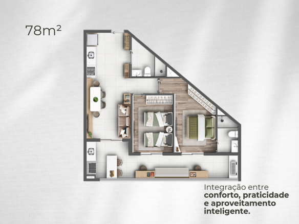 Apartamentos a venda com Vista para o Mar e Rooftop Resort | Praia da Tabatinga