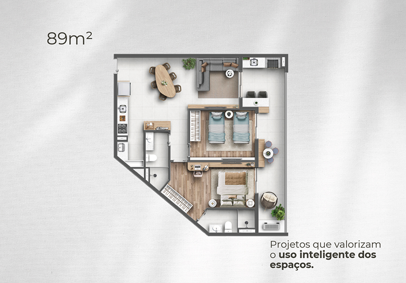 Apartamentos a venda com Vista para o Mar e Rooftop Resort | Praia da Tabatinga