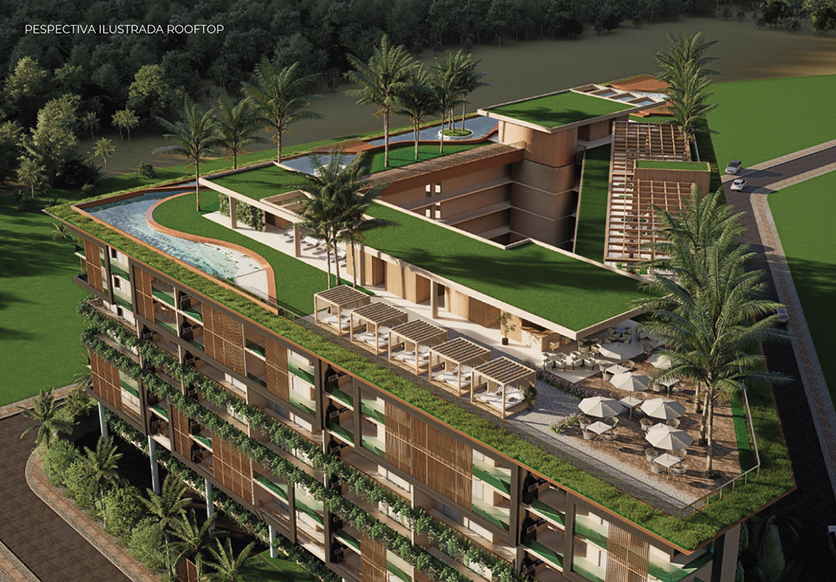 Apartamentos a venda com Vista para o Mar e Rooftop Resort | Praia da Tabatinga