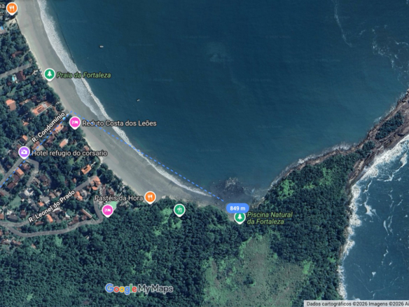 Excelente terreno de 2.096,00 m² com licença ambiental aprovada na Praia da Fortaleza | Ubatuba