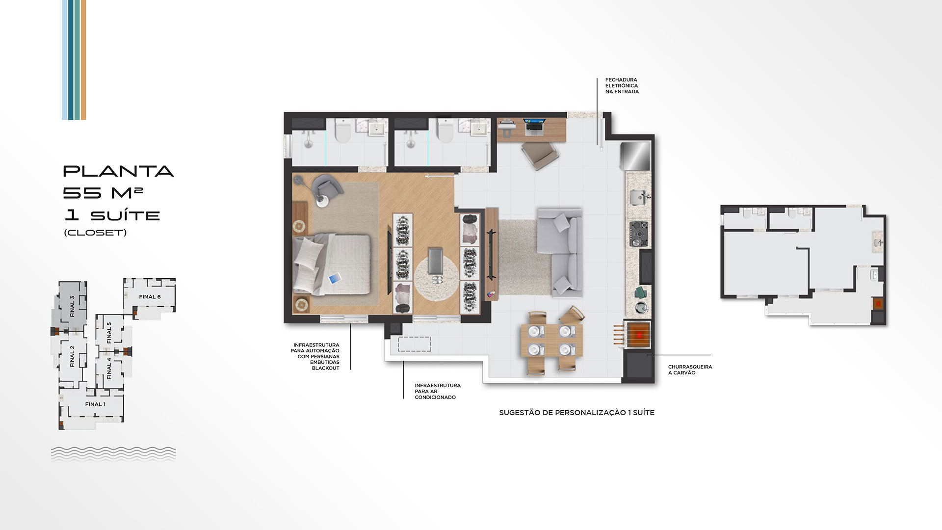 Apartamento novo a venda | 55 metros | Massaguaçu