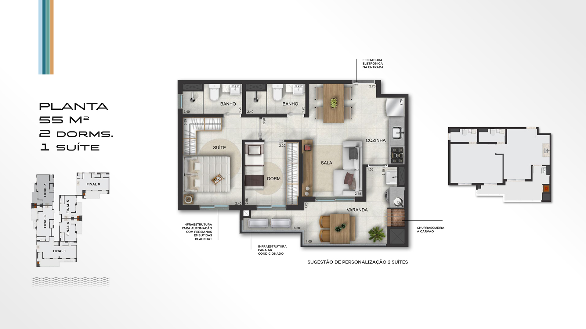 Apartamento novo a venda | 55 metros | Massaguaçu