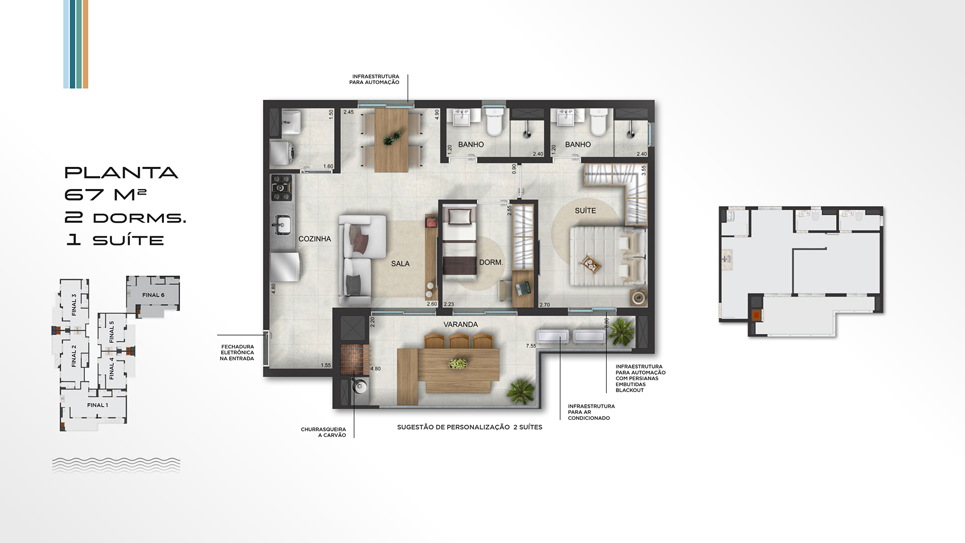 Apartamento novo a venda | 55 metros | Massaguaçu