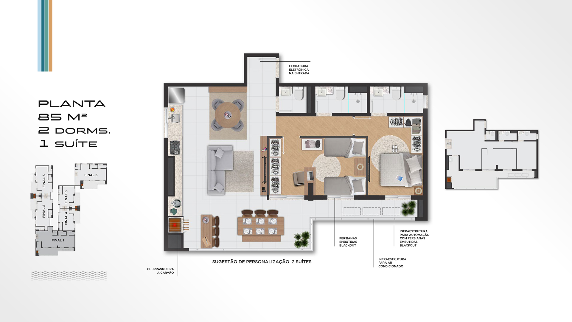 Apartamento novo a venda | 55 metros | Massaguaçu