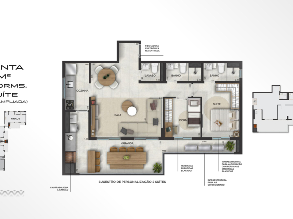 Apartamento novo a venda | 55 metros | Massaguaçu