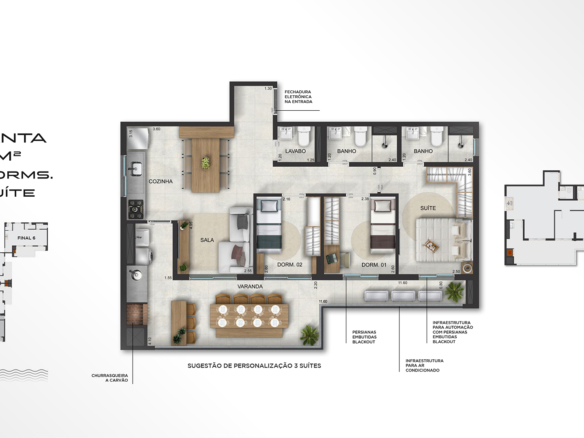 Apartamento novo a venda | 55 metros | Massaguaçu