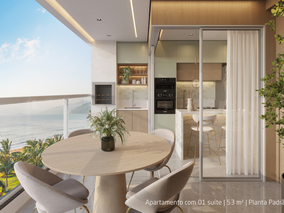 Apartamento novo a venda | 72 metros | Vista mar e montanha | Aruan