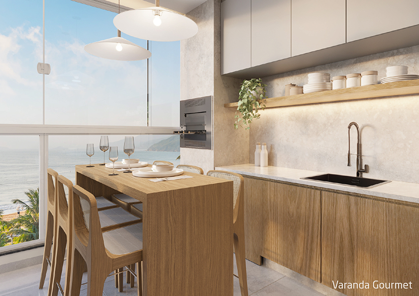 Apartamento novo a venda | 72 metros | Vista mar e montanha | Aruan