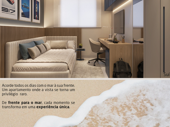 Apartamento novo a venda | 72 metros | Vista mar e montanha | Aruan