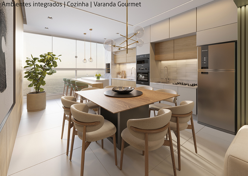 Apartamento novo a venda | 72 metros | Vista mar e montanha | Aruan