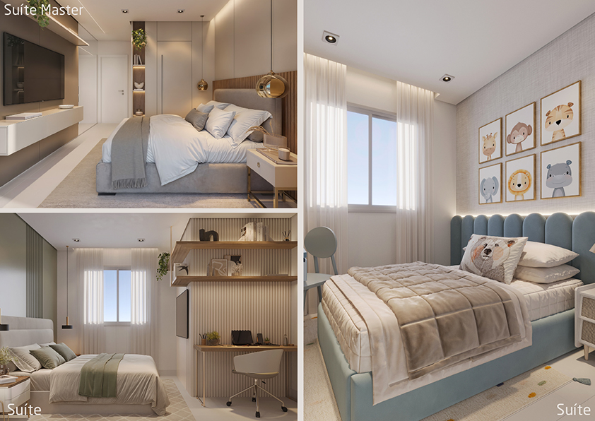 Apartamento novo a venda | 72 metros | Vista mar e montanha | Aruan