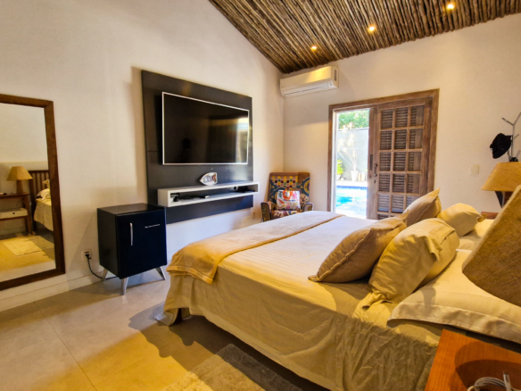 Casa Térrea Exclusiva na Praia da Tabatinga | 3 Suítes | Piscina | Espaço Gourmet