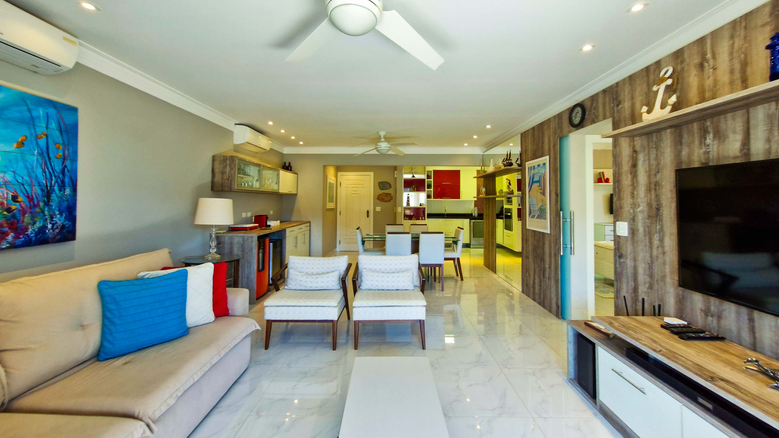 Apartamento para locação, no Condomínio Ilhas Canárias, Praia da Tabatinga, 2 quartos, com 110 m².